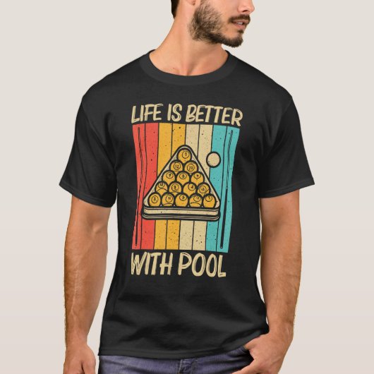 T-shirt Pool cool Pour Hommes Billard Snooker Femmes Billa (Devant)