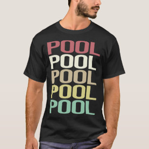 T-shirt Pool de texte coloré