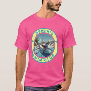 T-shirt Pool Party Memphis TN Thème de requin Nage Souveni