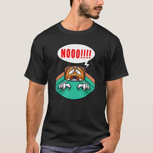 T-shirt Pool Player Billiard Scratching Billiard Ball Bill (Devant)
