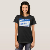 T-shirt Pool Rules no Peeing in Pool Word Design (Devant entier)