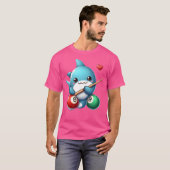 T-shirt Pool Shark Cute 8 Billard Ball (Devant entier)