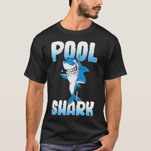 T-shirt Pool Shark Funny Pool Billard Joueur (Devant)