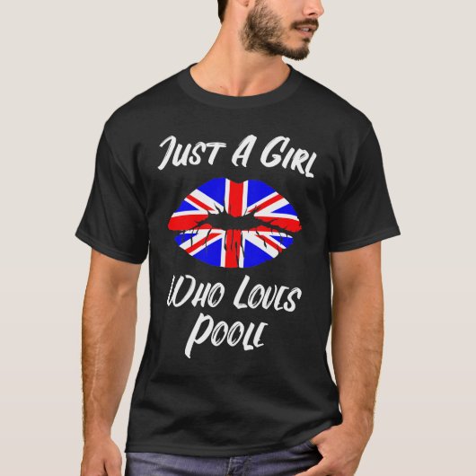 T-shirt Poole à drapeau Union Jack Love Mouth Love (Devant)
