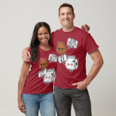 T-shirt Poop comique & Toilettes Papier Notation Poo Solid (Unisexe)