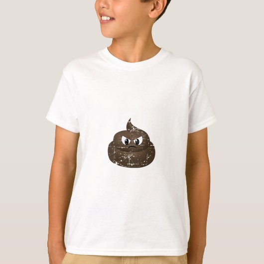 T-shirt Poop de dessin en colère (Devant)