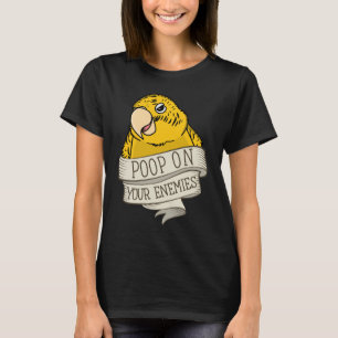 T-shirt Poop de perroquet sur vos ennemis I Lutino Budgie