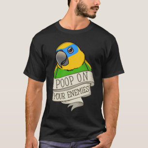 T-shirt Poop de perroquet sur vos ennemis I Orange ailé Am