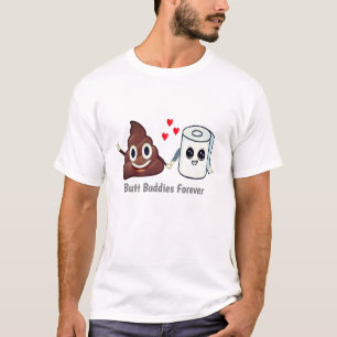 T-shirt Poop Emoji Toilette Papier BBF Butt Buds Pour touj