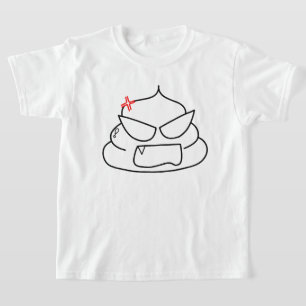T-shirt Poop en colère - Brootsch le PooPoo