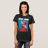 T-shirt Pooping Père Noël moche pull de Noël (Devant entier)