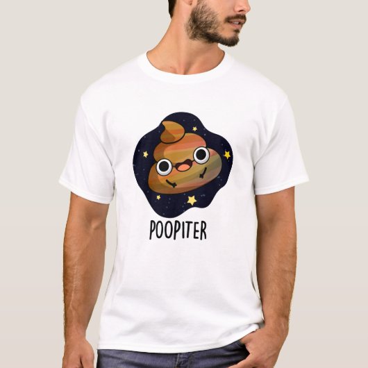 T-shirt Poopiter Funny Planet Jupiter Pun (Devant)