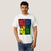 T-shirt Pop Art Abe Lincoln Portrait - Chemise (Devant entier)
