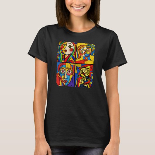 T-SHIRT POP ART ABSTRAIT (Devant)