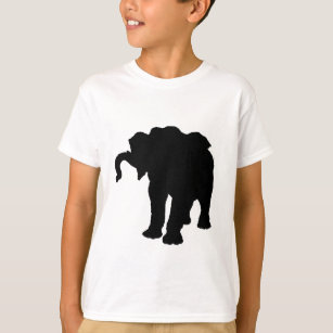 T-shirt Pop Art Baby Elephant Silhouette