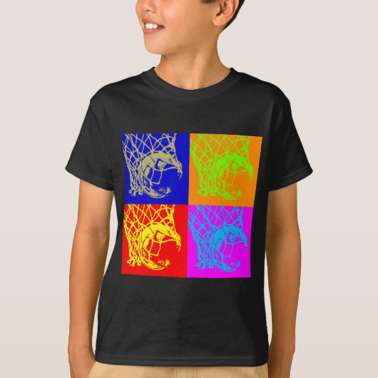 T-shirt Pop Art Basket (Devant)