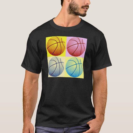 T-shirt Pop Art Basket (Devant)