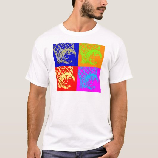 T-shirt Pop Art Basket (Devant)