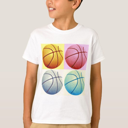 T-shirt Pop Art Basket (Devant)