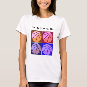 T-shirt Pop Art Basketball Votre nom