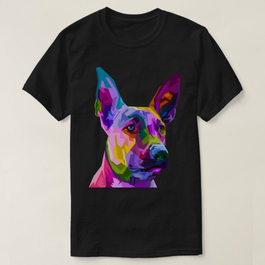 T-shirt Pop Art Belge Malinois Shepherd Mechelaar Pullov (Design devant)