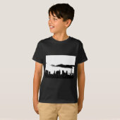 T-shirt Pop Art Black White New York City (Devant entier)