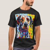 T-shirt Pop Art Chien dalmate (Devant)