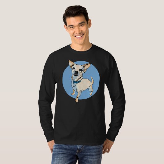 T-shirt Pop Art Chihuahua Chien race Graphique (Devant entier)