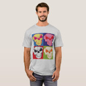 T-shirt Pop Art crâne (Devant entier)