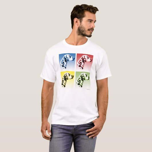 T-shirt Pop Art dalmate (Devant entier)