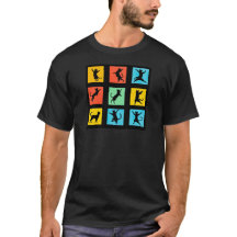 Pop Art Dancing Chat Silhouettes