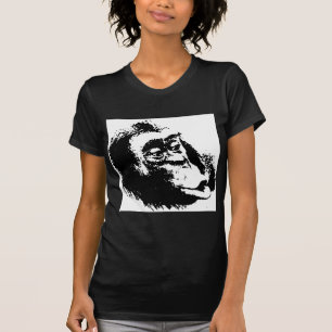 T-shirt Pop Art drôle Chimpanzé