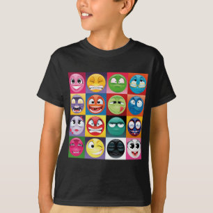 T-shirt pop art emojis