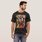 T-shirt Pop Art Funny Chat Dancing Meme (Devant entier)