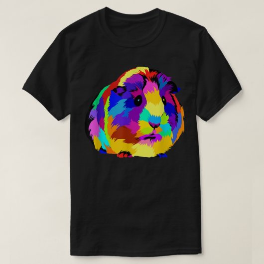 T-shirt Pop Art Guinea Pig  (Design devant)