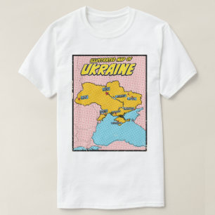 T-shirt Pop Art Illustré Ukraine