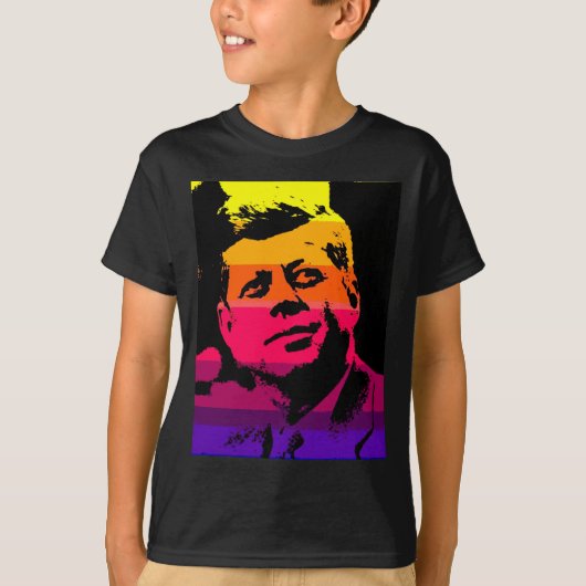 T-shirt Pop Art Jack JFK John F. Kennedy (Devant)