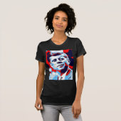 T-shirt Pop Art JFK John F. Kennedy Red Blue (Devant entier)