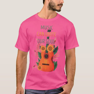 T-shirt Pop Art - La musique peut unir notre âme - Tournes