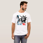 T-shirt Pop Art Lady Liberty (Devant entier)