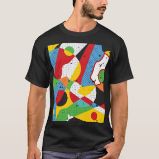 T-shirt Pop Art, Minimalisme Vibrant.