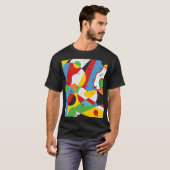 T-shirt Pop Art, Minimalisme Vibrant. (Devant entier)