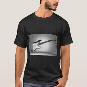 T-shirt Pop Art moderne Guitare électrique Modèle tendance