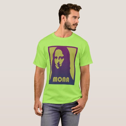 T-shirt Pop Art Mona Lisa - Chemise (Devant entier)