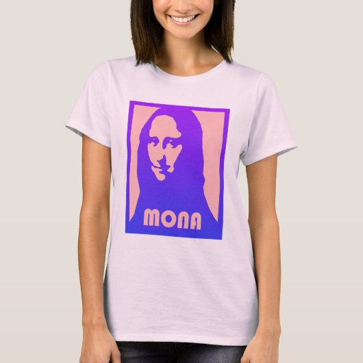 T-shirt Pop Art Mona Lisa - Chemise (Devant)