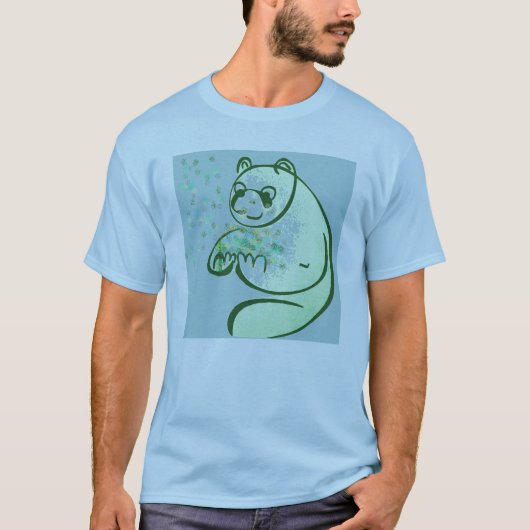 T-shirt Pop Art Panda Bear (Devant)