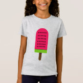 T-Shirt Pop Art pastèque popsicle aux fruits mignons (Devant)