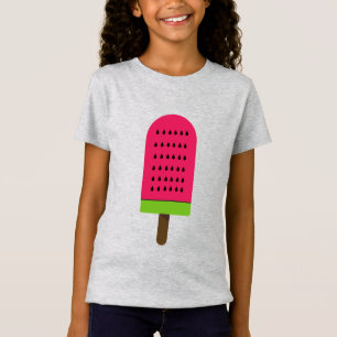T-Shirt Pop Art pastèque popsicle aux fruits mignons