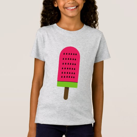 T-Shirt Pop Art pastèque popsicle aux fruits mignons (Devant)