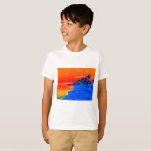 T-shirt Pop Art Plage Exotique Palmiers (Devant entier)